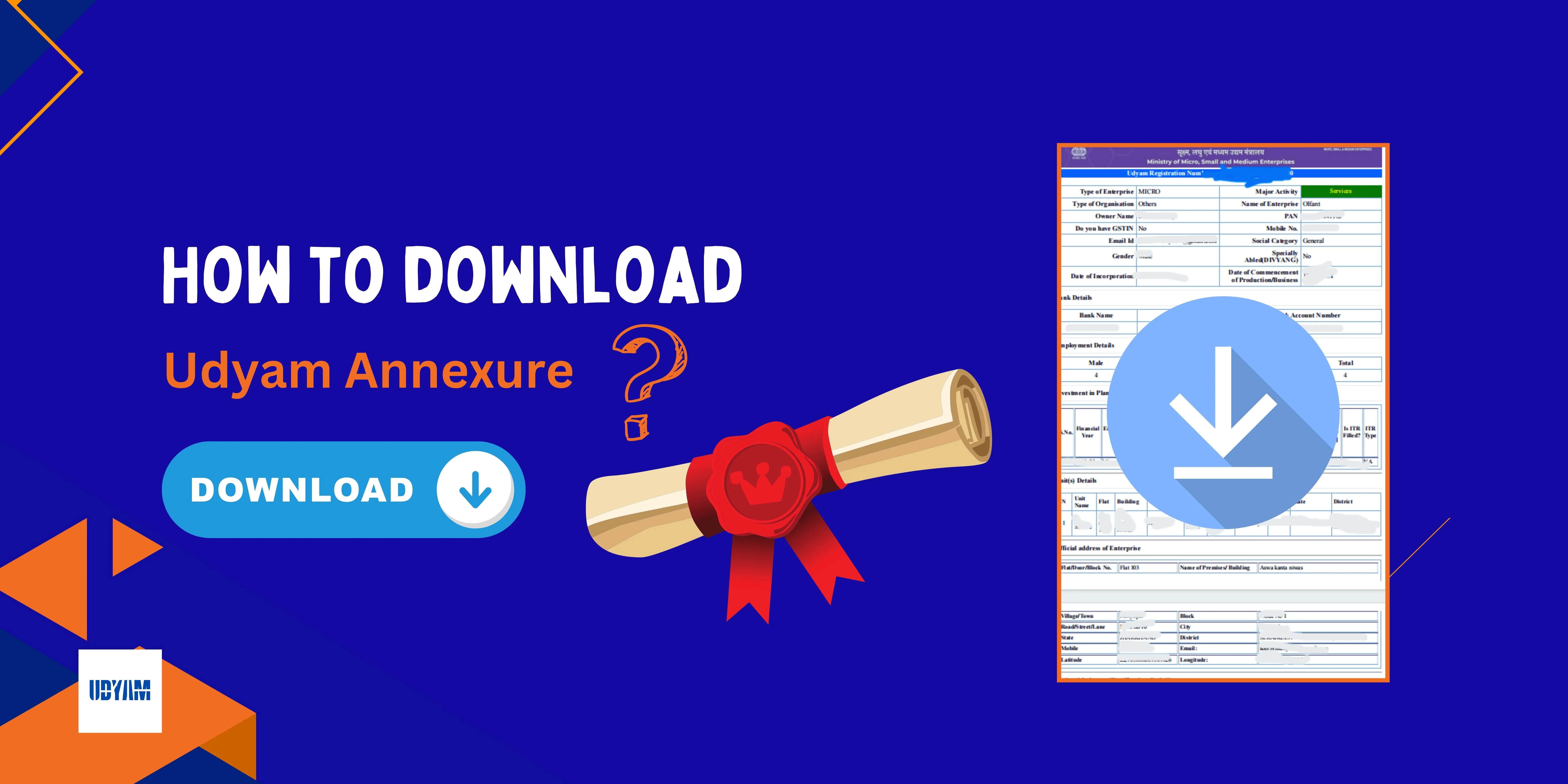 How to download Udyam Annexure?